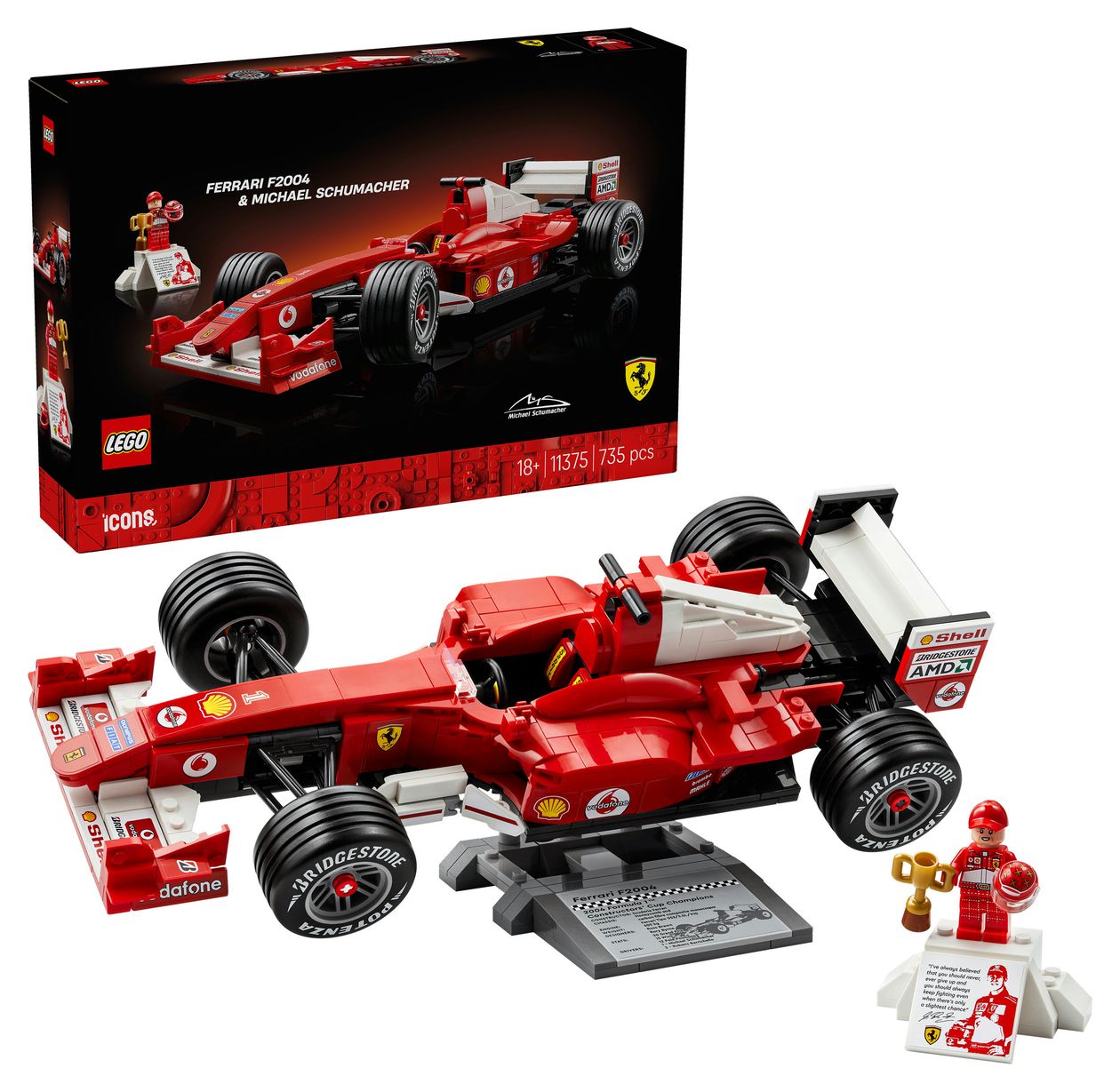 Ferrari F2004 und Michael Schumacher 