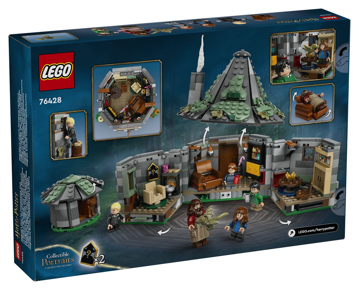 Harry Potter Hagrids Hütte Ein unerwarteter Besuch Bauset 896 Teile  (Mehrfarbig) 