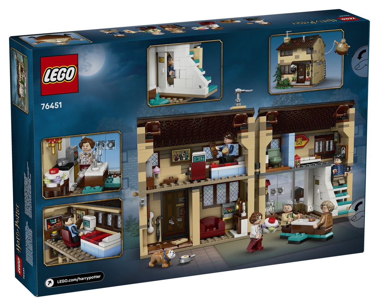 Harry Potter Ligusterweg Tante Magdas Besuch Bauset 639 Teile  (Mehrfarbig) 