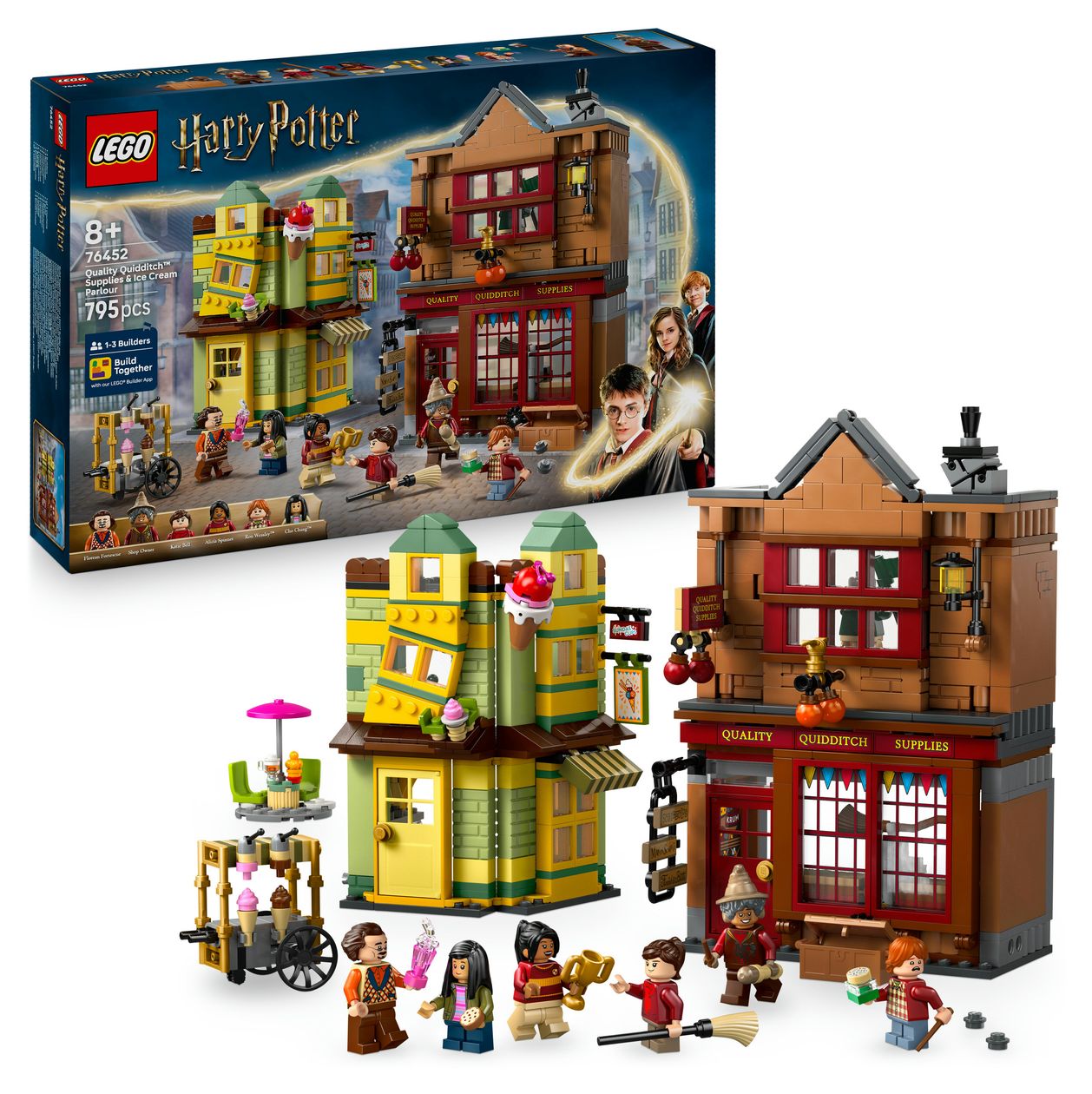 Harry Potter Qualität für Quidditch und Fortescues Eissalon Bauset 795 Teile  (Mehrfarbig) 