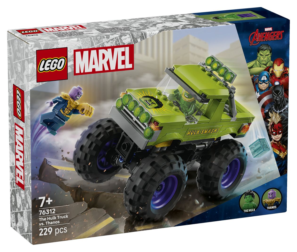 Hulk-Truck vs. Thanos 