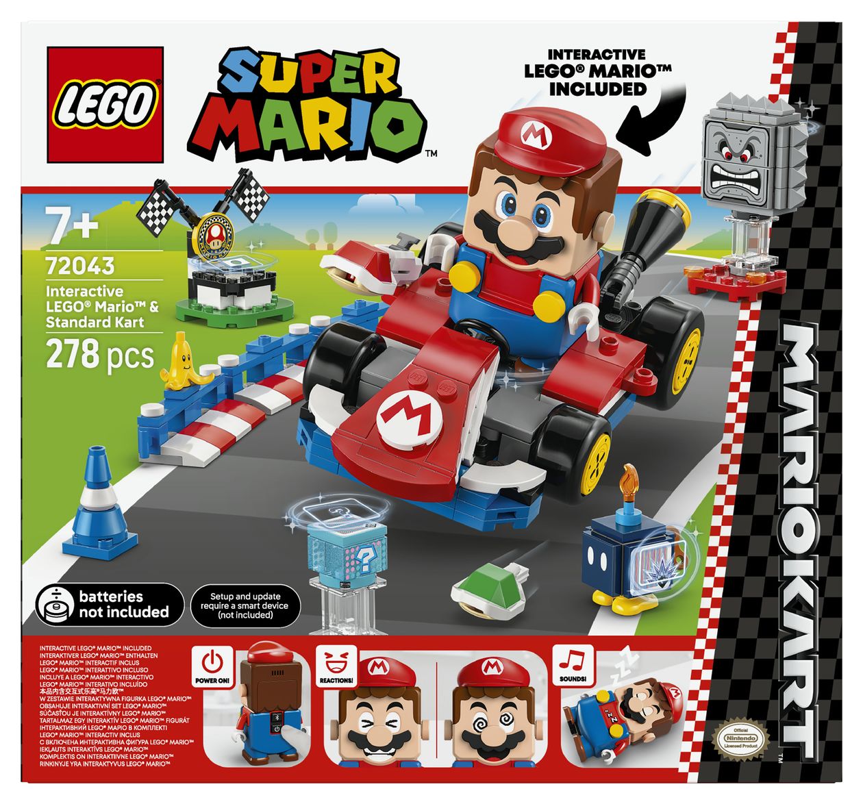 Mario Kart™ – Interaktiver LEGO® Mario™ & Standard-Kart 
