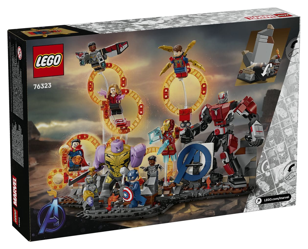 Marvel Avengers Endgame Letzter Showdown Bauset 621 Teile  (Mehrfarbig) 