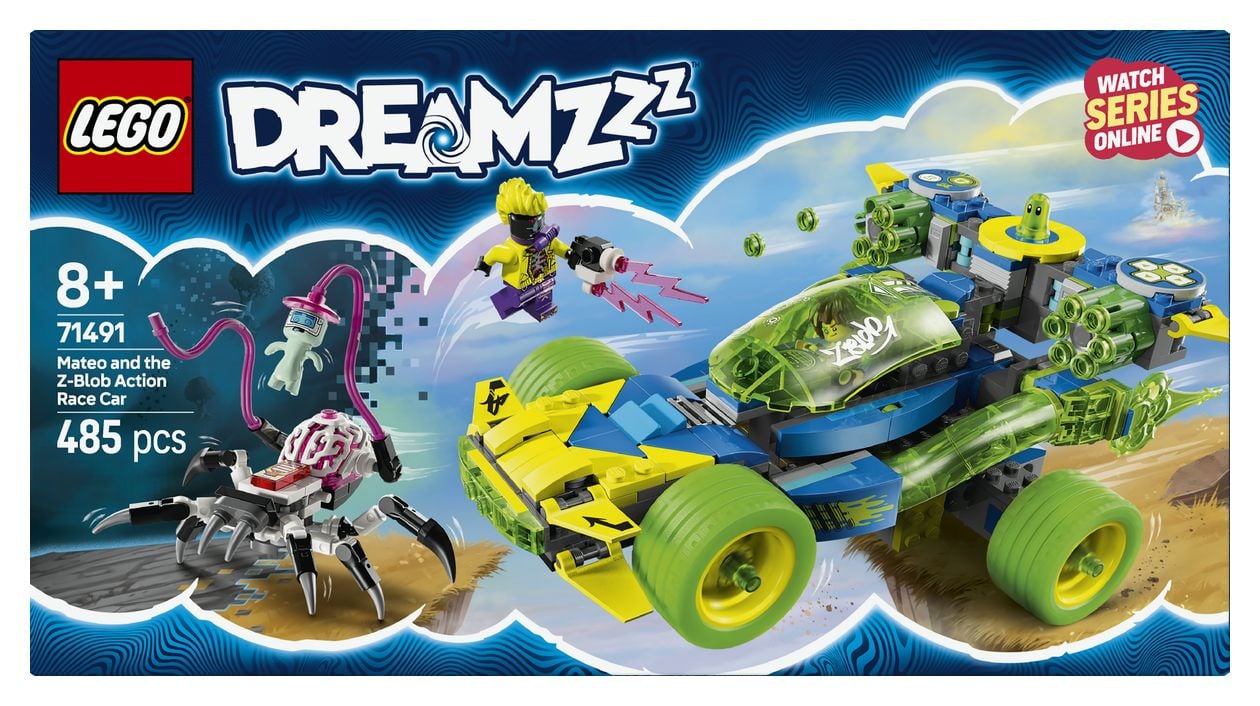 Mateo mit dem Z-Blob Action-Rennwagen 