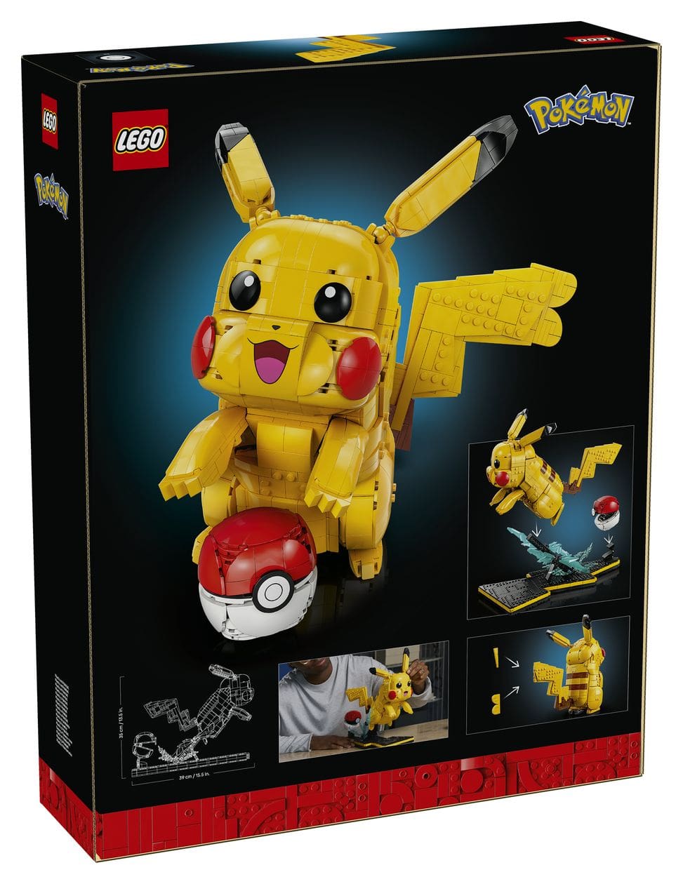 Pokemon Pikachu und Pokeball Bauset 2050 Teile  (Mehrfarbig) 