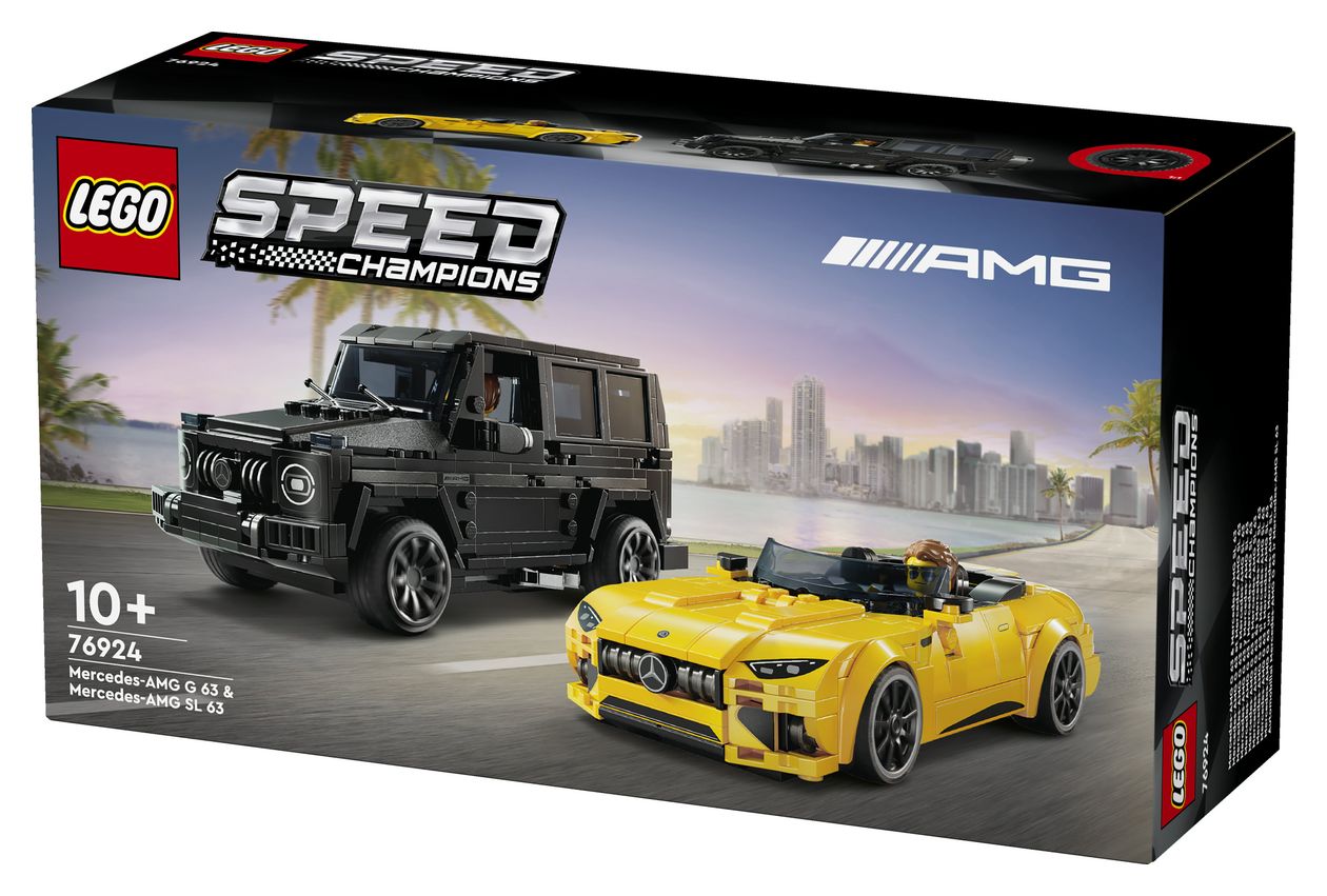Speed Champions Mercedes-AMG G 63 und SL 63 Bauset 808 Teile  (Mehrfarbig) 