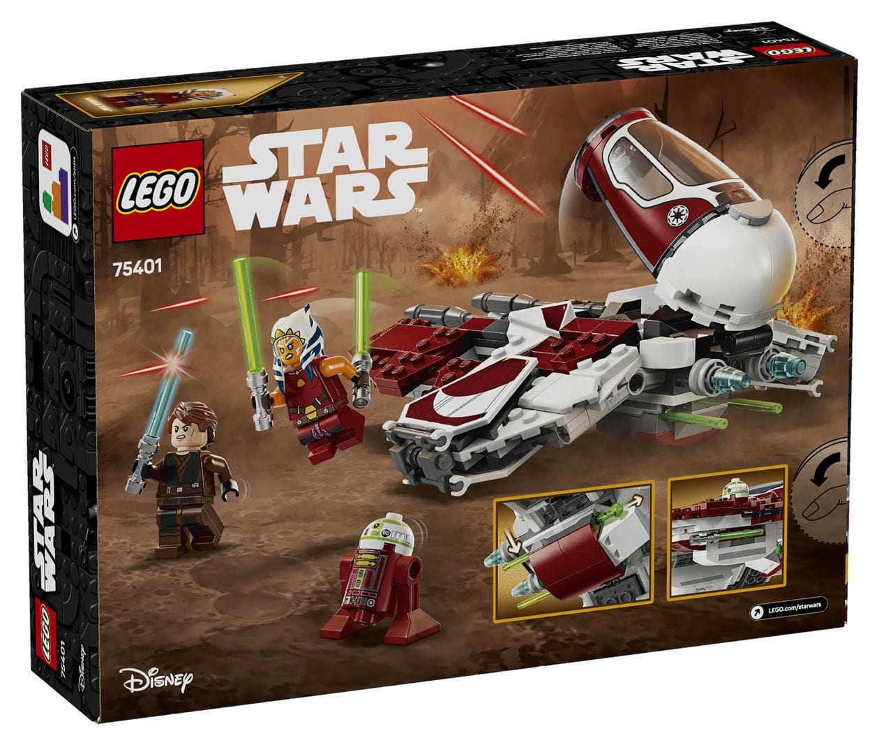 Star Wars Ahsokas Jedi Interceptor Bauset 290 Teile  (Mehrfarbig) 