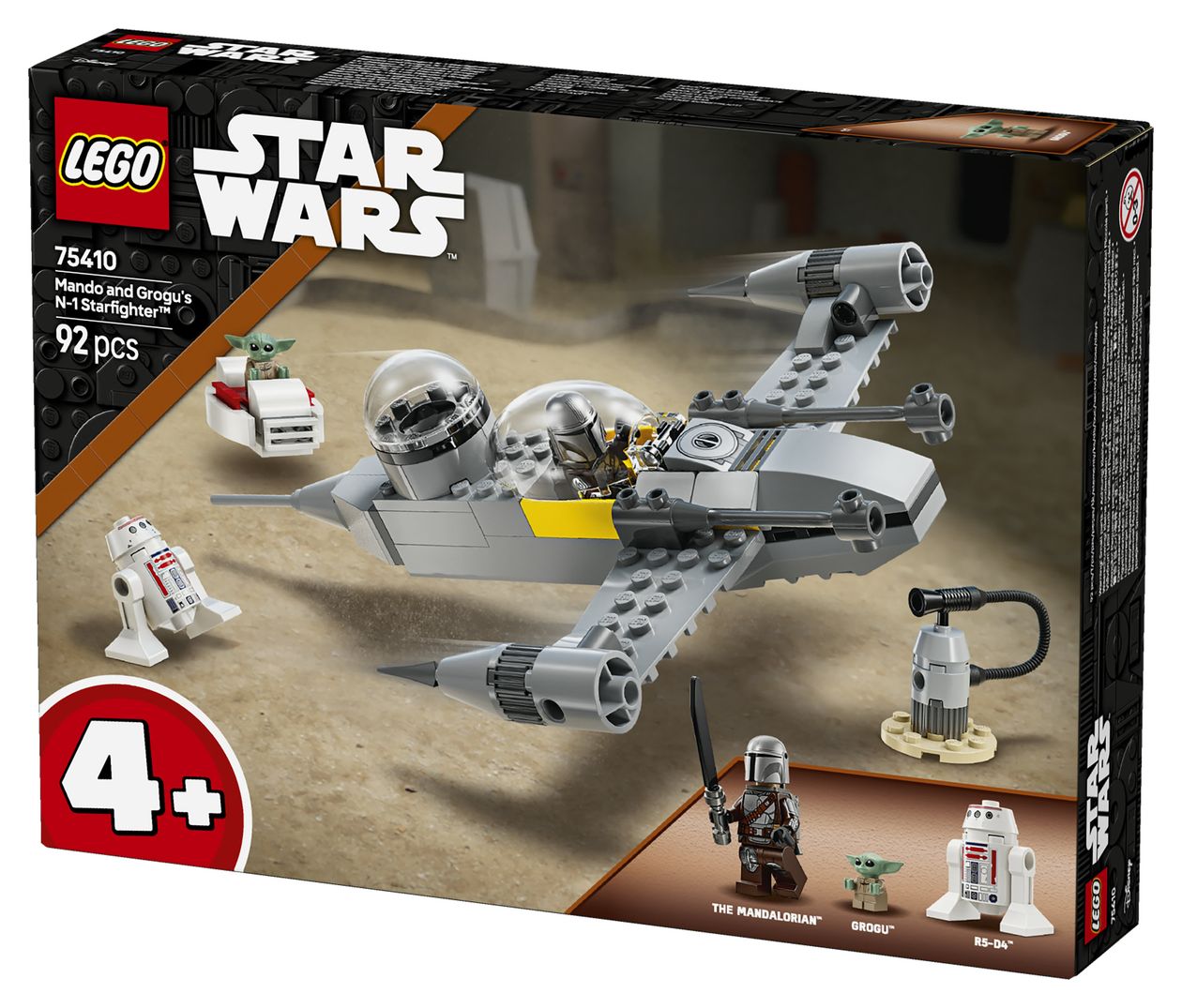 Star Wars Mandos und Grogus N-1 Starfighter Bauset 92 Teile  (Mehrfarbig) 