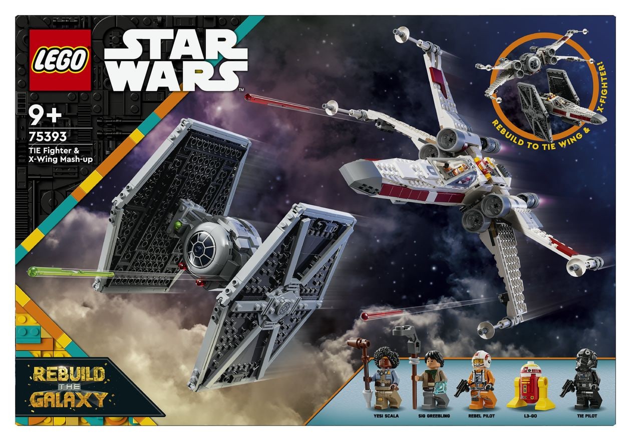 Star Wars Mashup aus TIE Fighter und X-Wing Bauset 1063 Teile  (Mehrfarbig) 