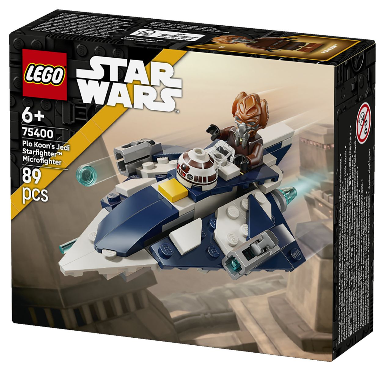 Star Wars Plo Koons Jedi Starfighter Microfighter Bauset 89 Teile  (Mehrfarbig) 