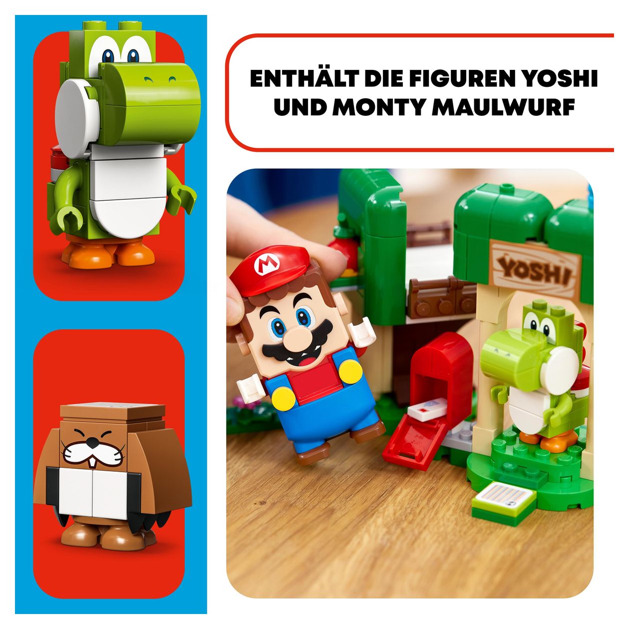 Super Mario Yoshis Geschenkhaus Erweiterungsset 246 Stück(e)  (Mehrfarbig) 