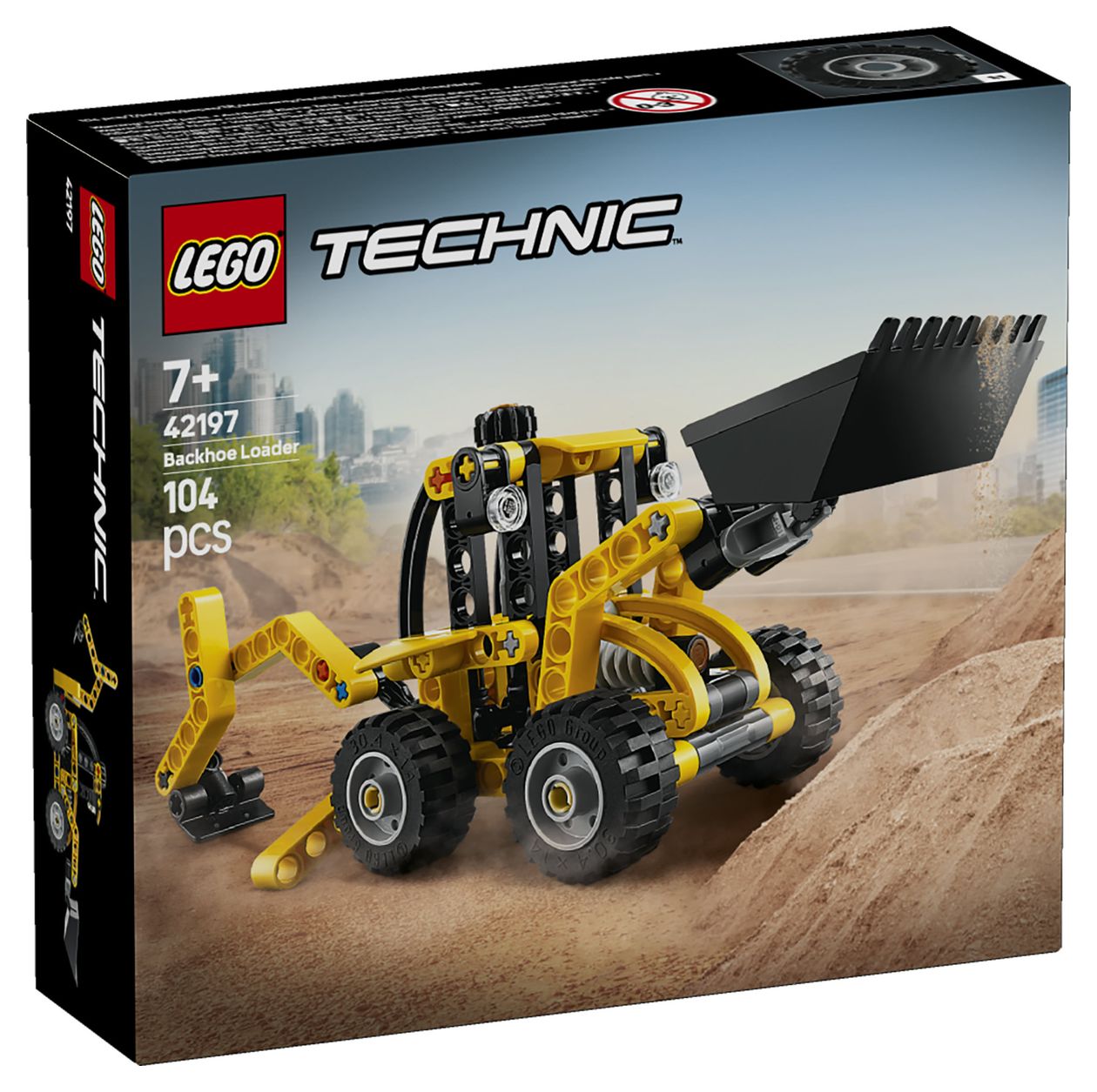 Technic Baggerlader Bauset 104 Teile  (Mehrfarbig) 