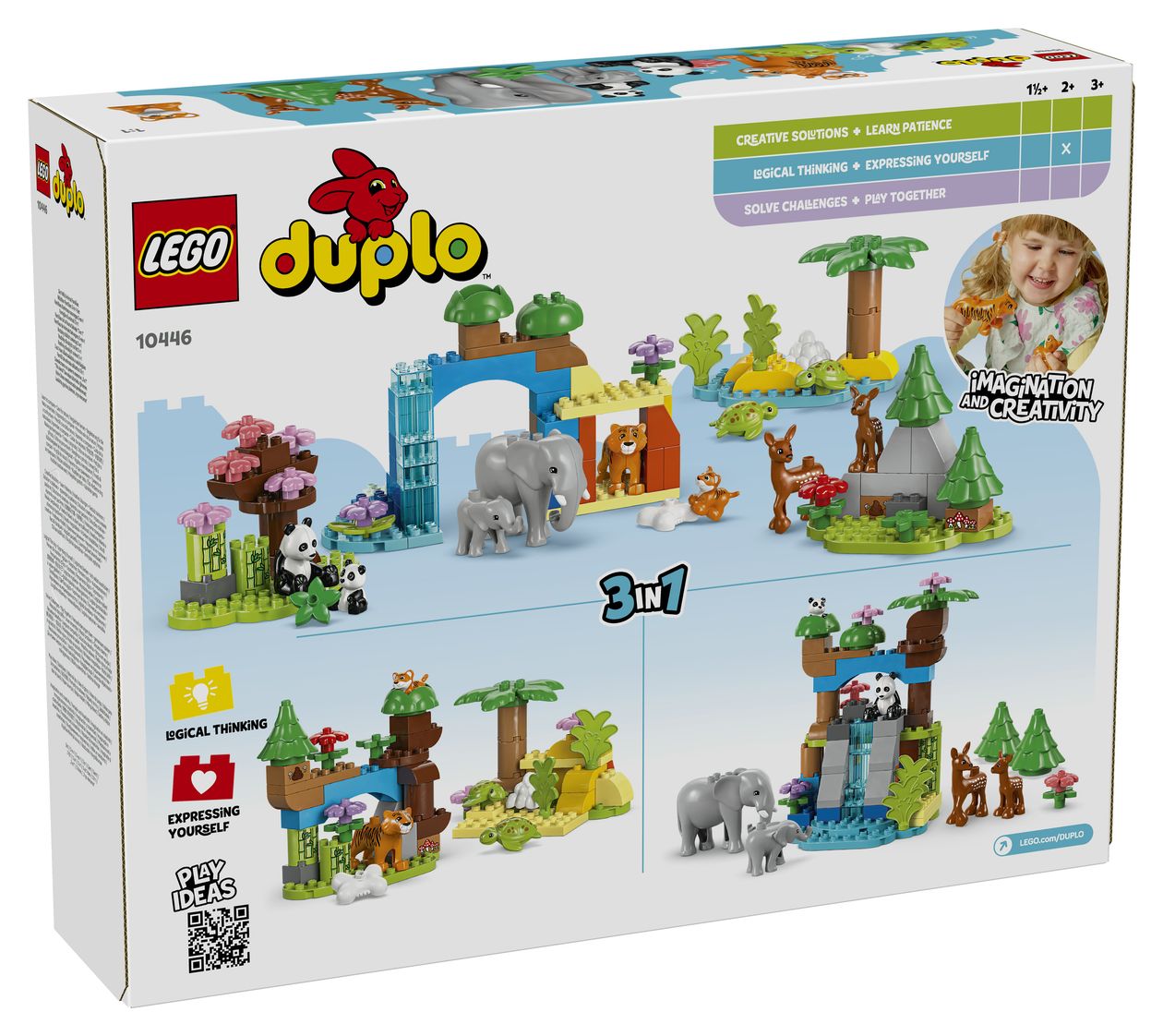 Wildtier-Familien 3-in-1-Set 