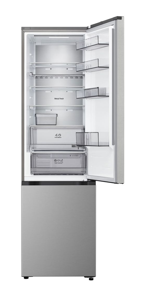GBBS525APY 262 l / 113 l Kühl-Gefrierkombi freistehend 112 kWh Jahr  (Silber) 