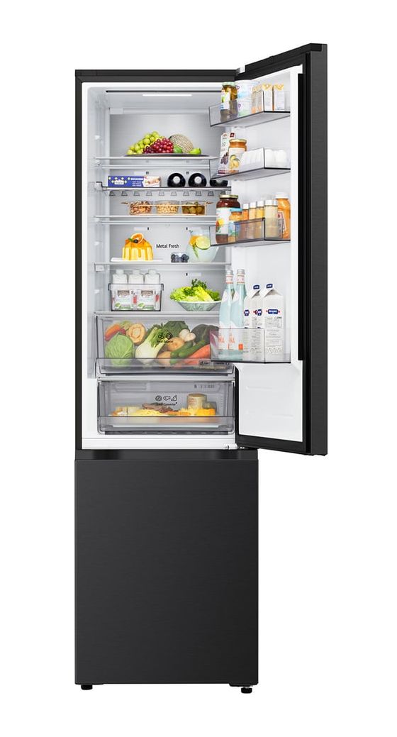 GBBS525CEV 262 l / 113 l Kühl-Gefrierkombi freistehend 175 kWh Jahr  (Schwarz) 