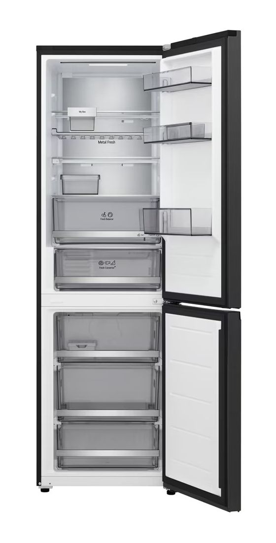 GBBS716AEV 220 l / 113 l Kühl-Gefrierkombi freistehend 108 kWh Jahr  (Schwarz) 