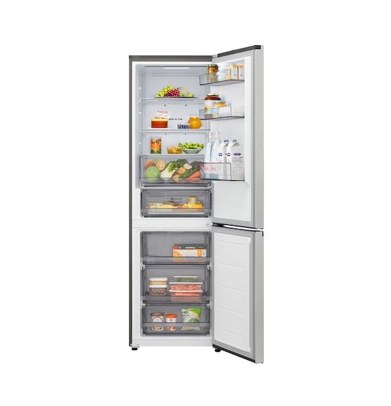 GBBSJ1CCPY 220 l / 113 l Kühl-Gefrierkombi freistehend NoFrost 169 kWh Jahr  (Silber) 