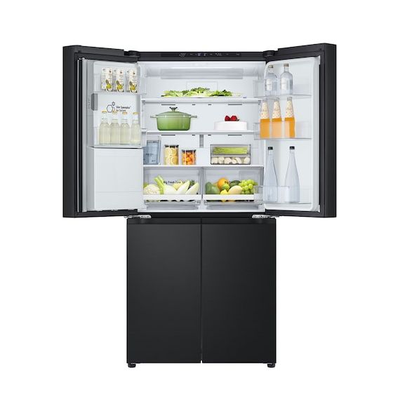 GML861EPPE Side-by-Side Kühl-/ Gefrierkombination 286 l / 220 l 314 kWh NoFrost 1787 mm x 835 mm  (Schwarz) 