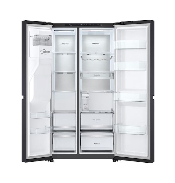 GSLB91EVAB Side-by-Side Kühl-/ Gefrierkombination 404 l / 219 l 175 kWh 1790 mm x 913 mm  (Schwarz) 