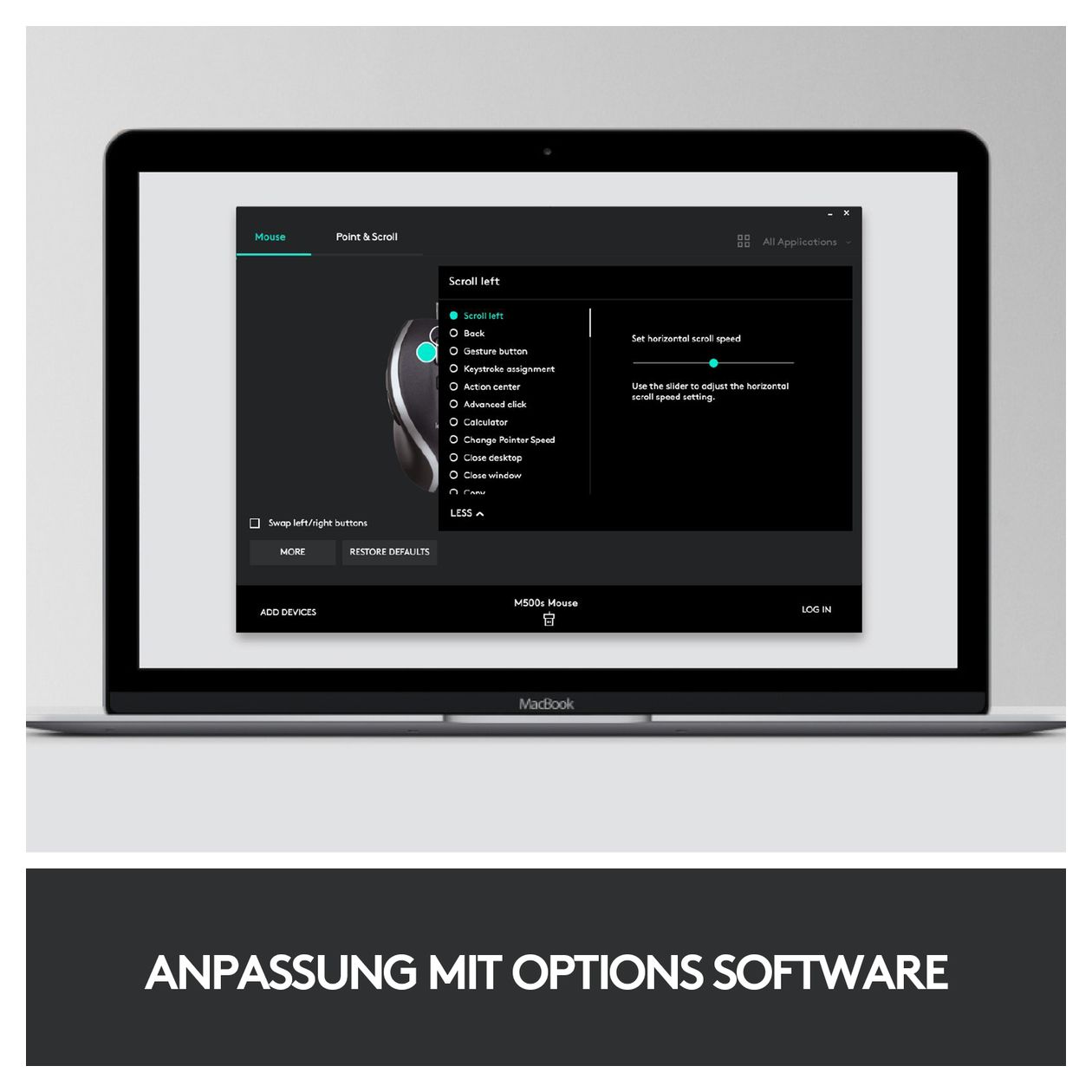 M500s Advanced Corded 4000 DPI Büro Maus Optisch 