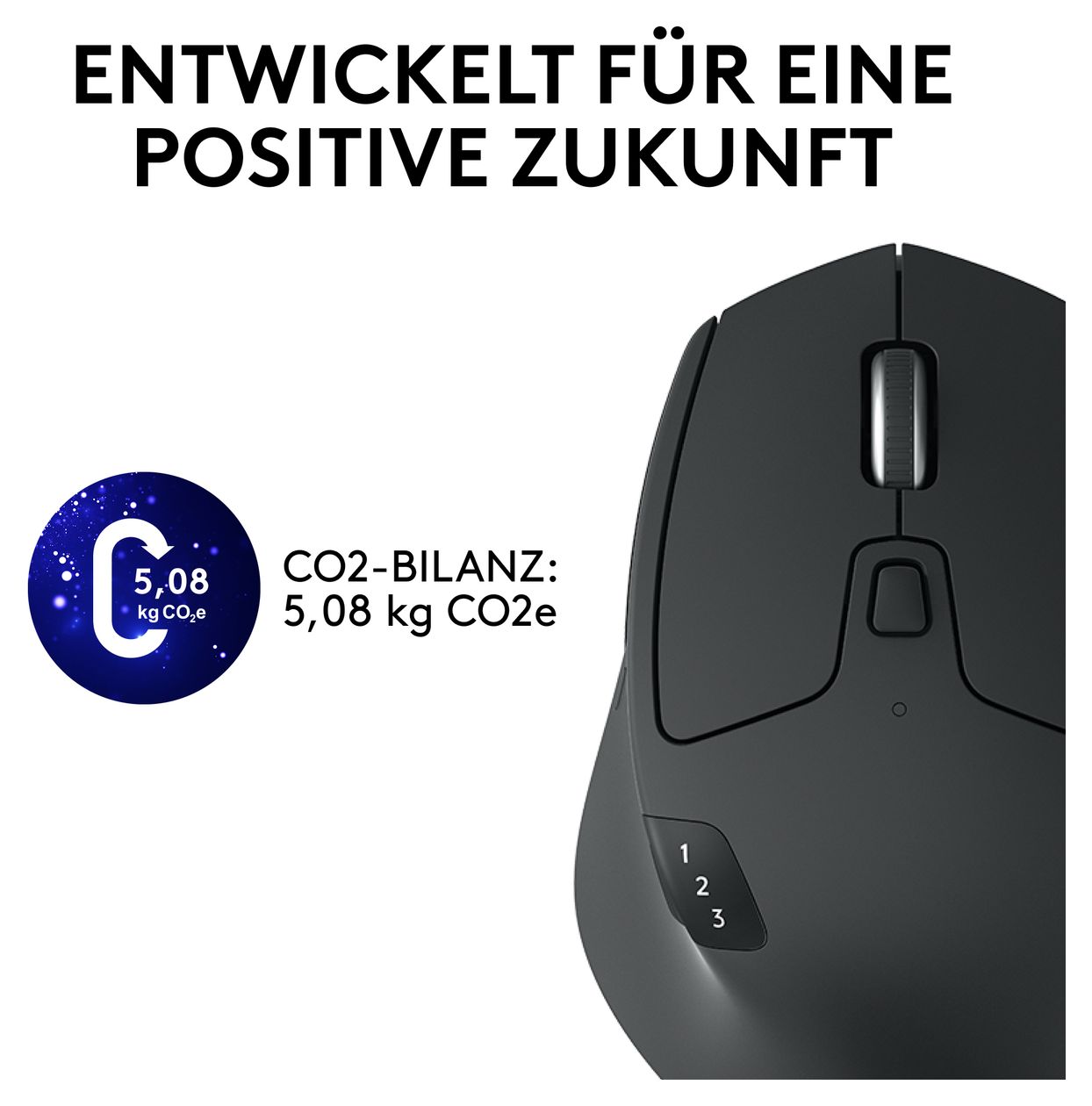 M720 1000 DPI Büro Maus Optisch  (Schwarz) 