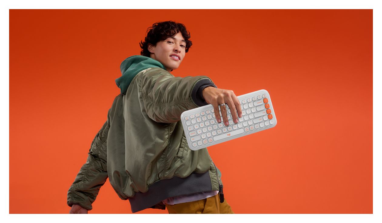 POP Icon Keys Universal Tastatur Bluetooth  (Weiß) 