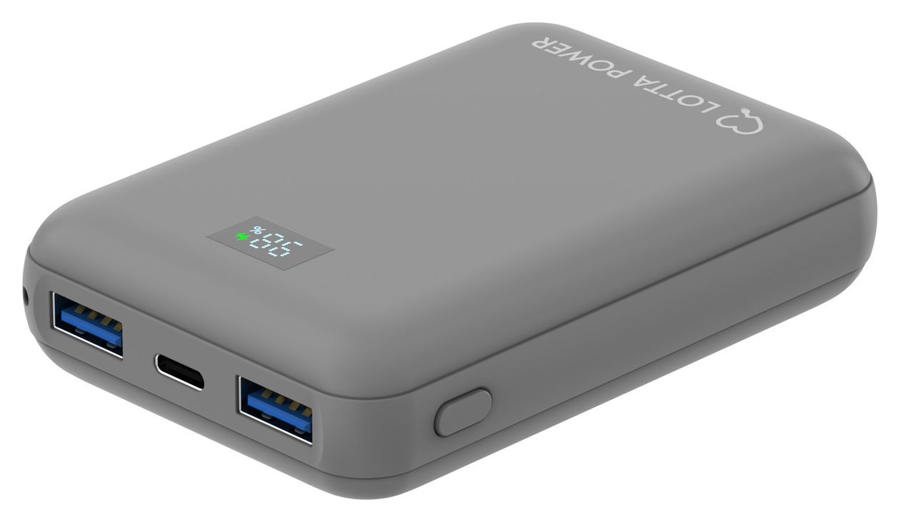 Mini 10000 mAh Powerbank USB Typ-C  (Grau) 