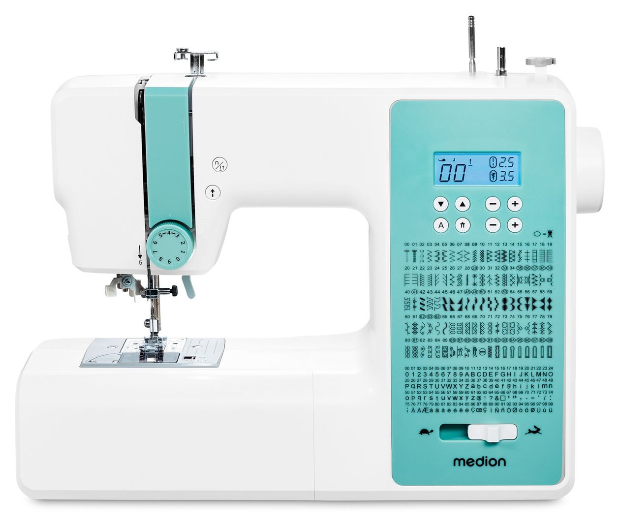 LIFE® Digitale Nähmaschine SD36 (MD11881) einstellbare Stichlänge und Stichbreite, 270 Stichmuster, Integriertes Zubehörfach, 36 Watt Motorleistung 