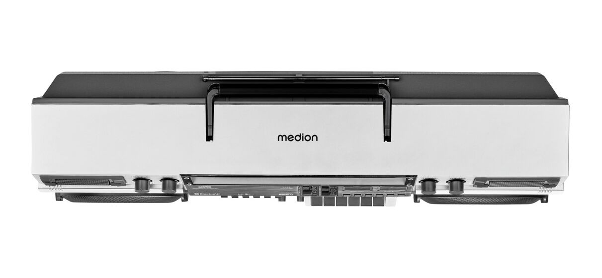 Life P66538 Retro Boombox DAB+, FM, PLL 20 W Bluetooth  (Weiß) 