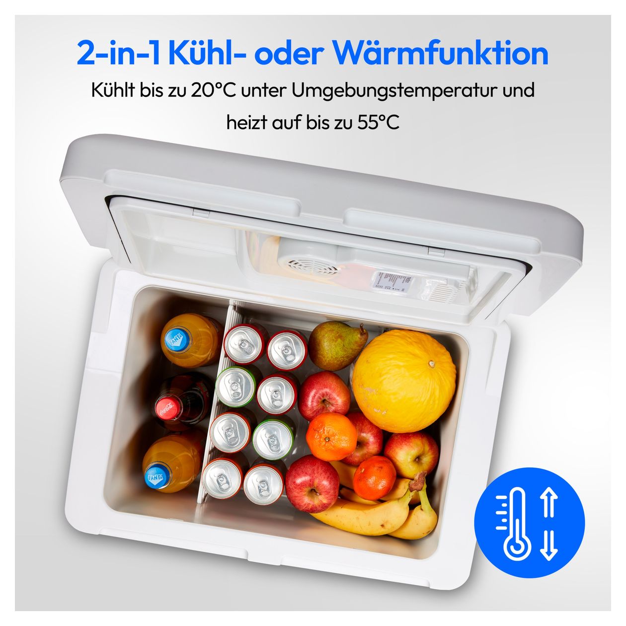 MD13102 40 l Kühlbox  (Silber, Weiß) 
