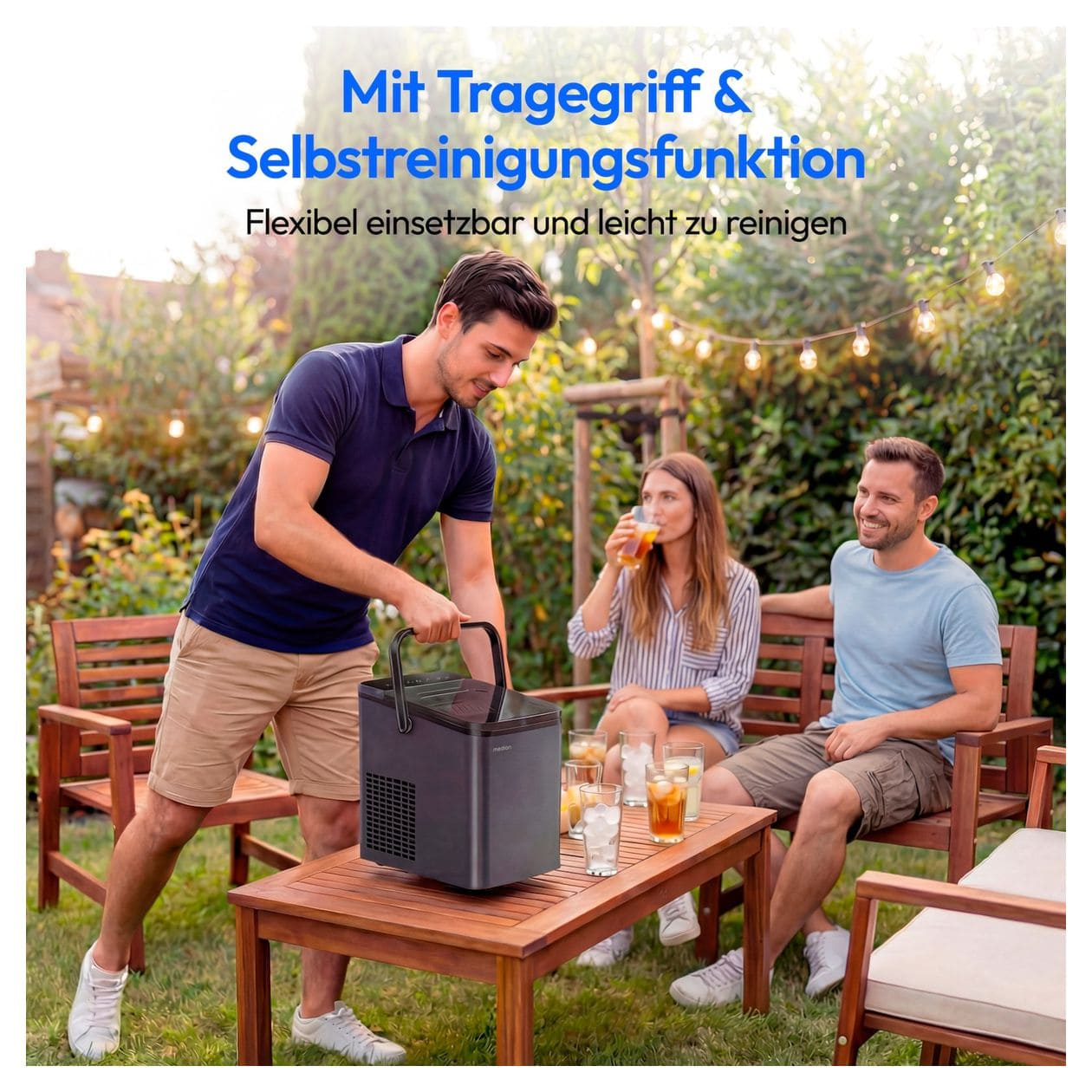 MD100117 EIswürfelbereiter Tragbarer Eiswürfelbereiter 