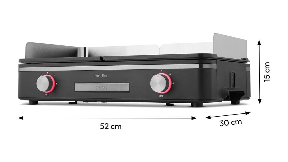 MD12027 2400 W  (Schwarz, Edelstahl) 