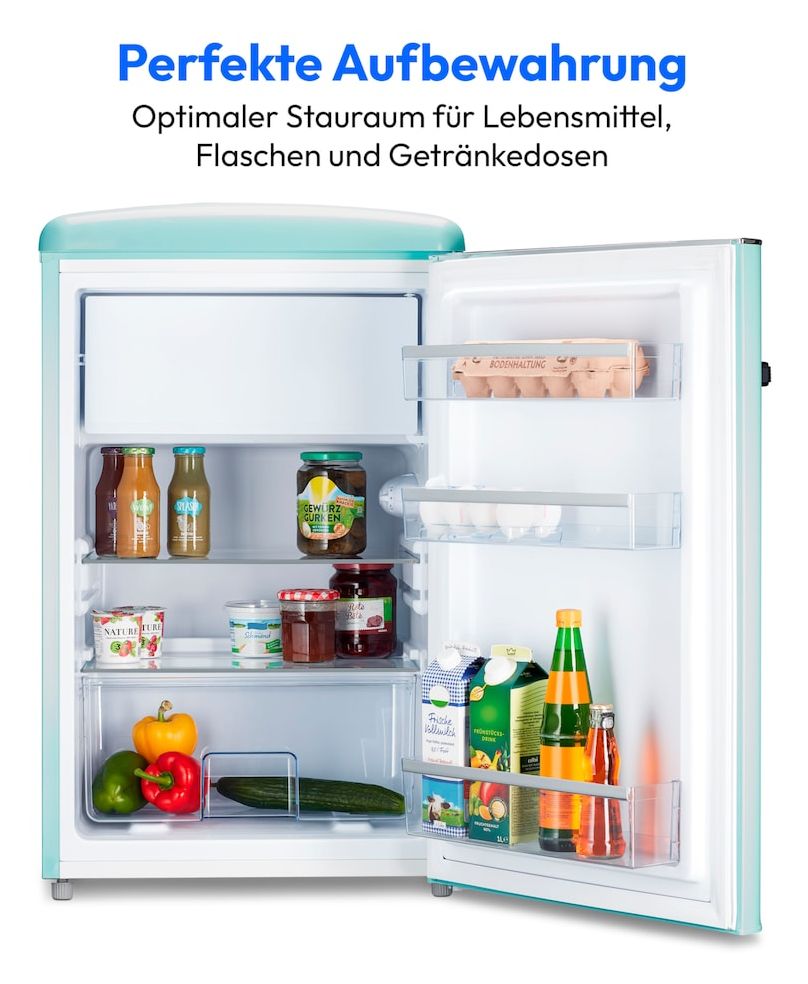 MD37790 108 l / 95 l Kühlschrank freistehend EEK: D 110 kWh Jahr  (Türkis) 