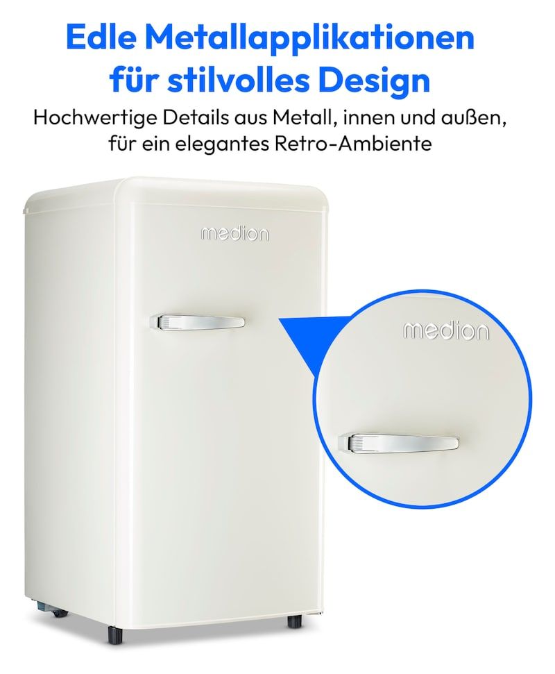 MD37800 91 l Kühlschrank freistehend EEK: E 85 kWh Jahr  (Cremefarben) 