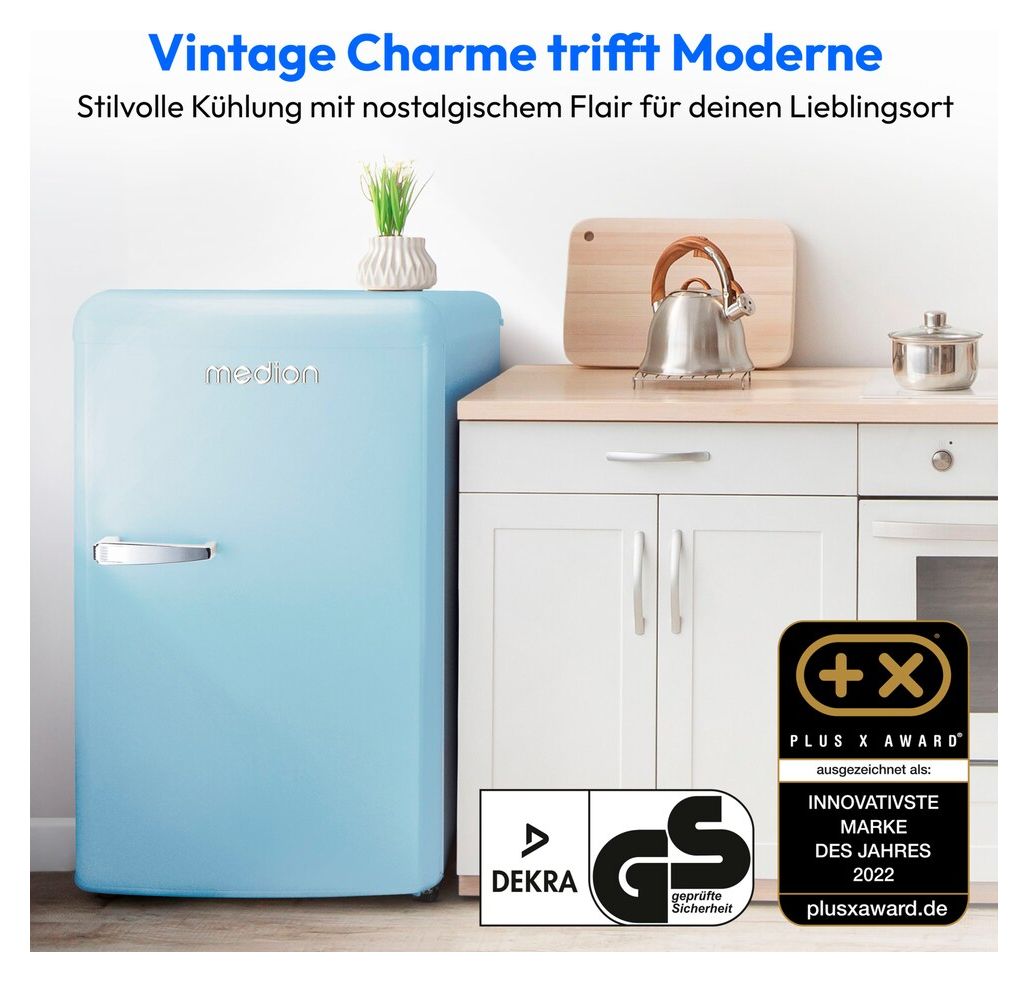 MD37800 91 l Kühlschrank freistehend EEK: E 85 kWh Jahr  (Blau) 