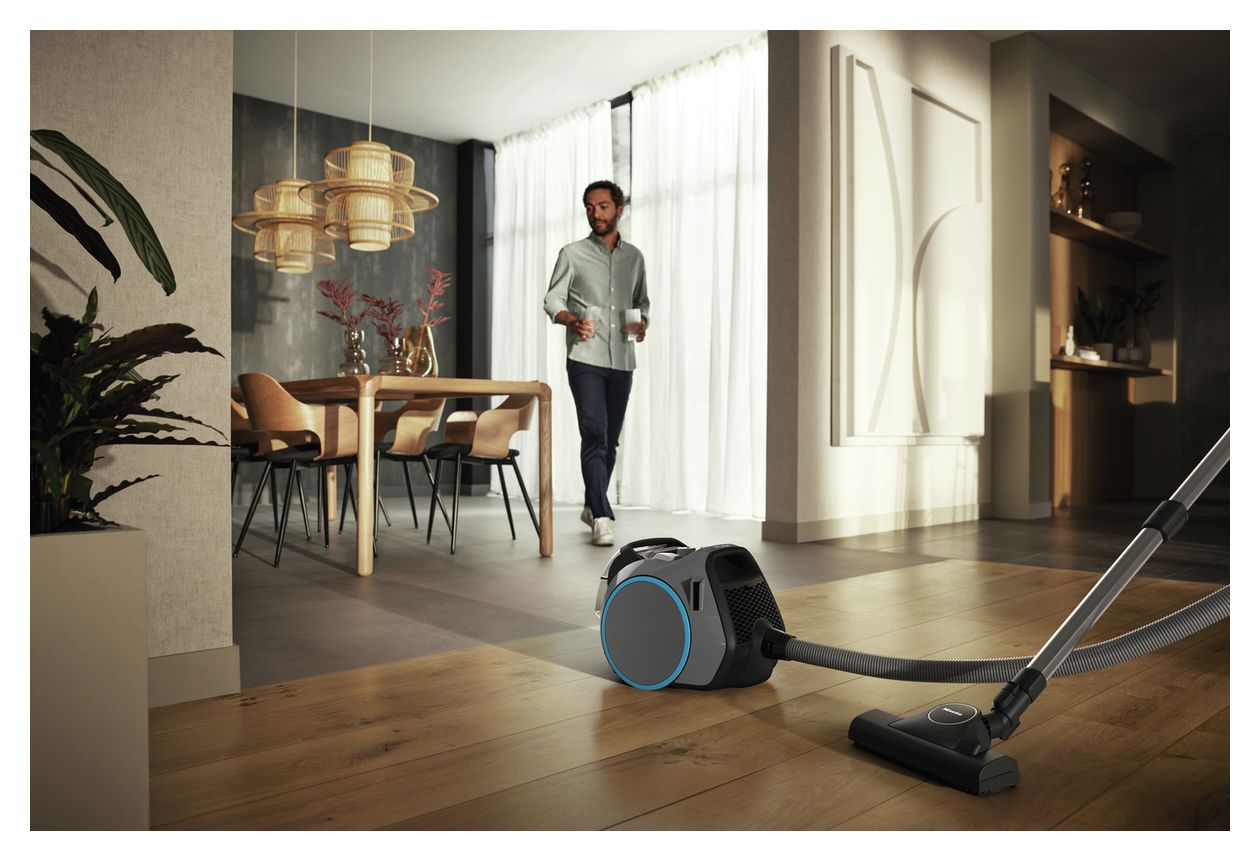 Boost CX1 Bodenstaubsauger Beutellos 890 W Miele AirClean  (Blau, Grau) 