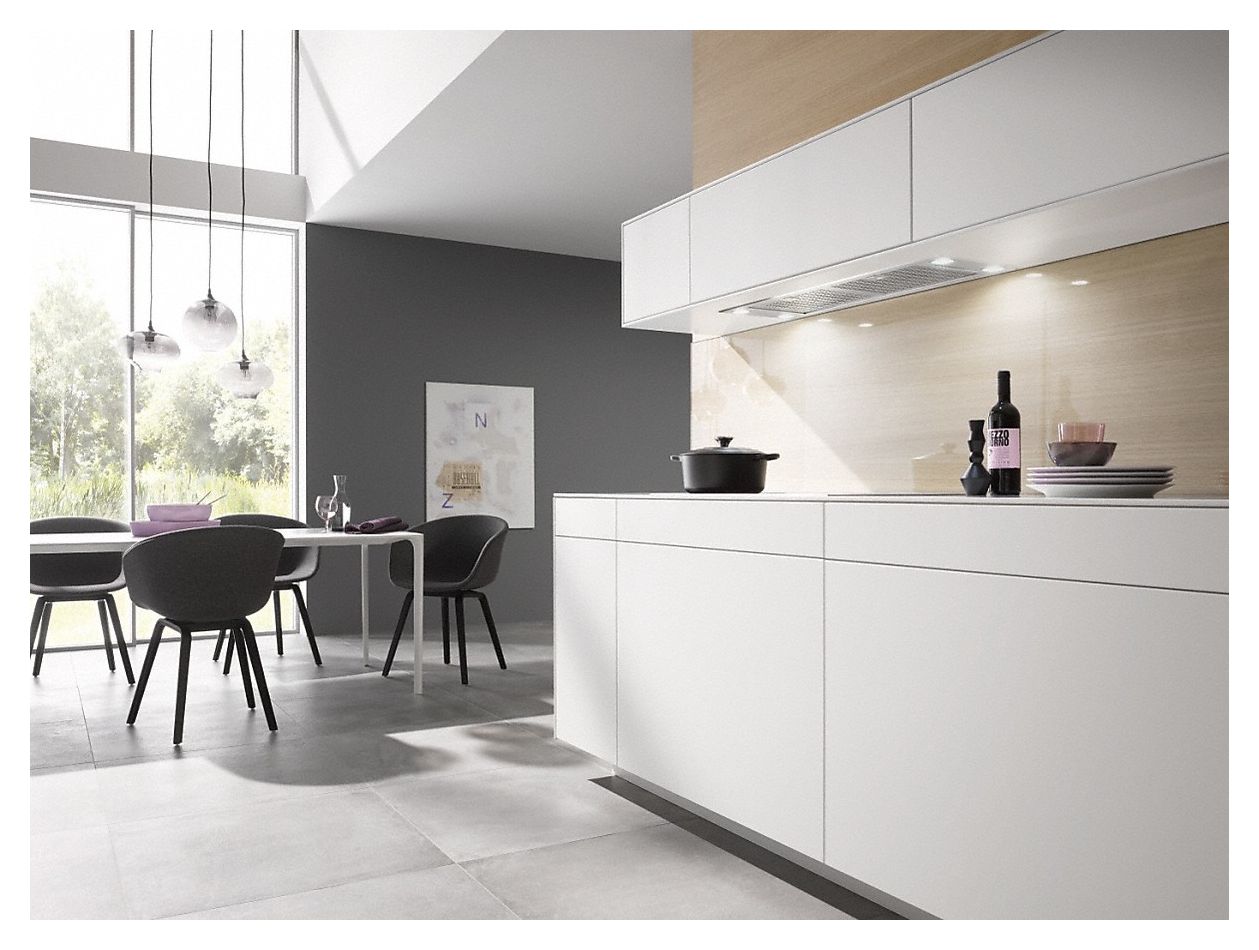 DA2390 Abluft/Umluft Dunstabzugshaube/Esse Einbau 884 mm (Edelstahl) 