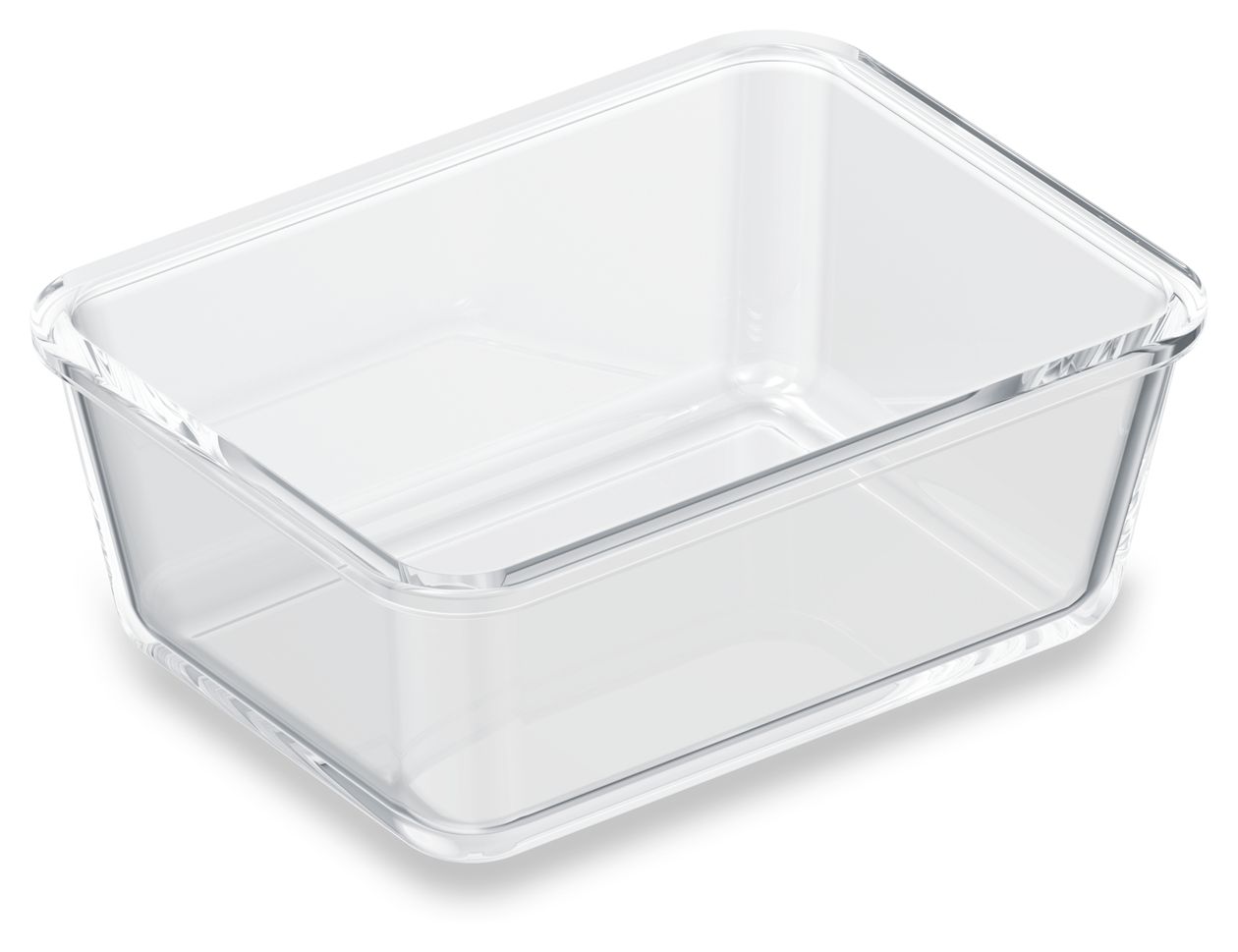 GaLa-L Gourmet-Box L Box Rechteckig 1,6 l Glas (Schwarz, Transparent) 