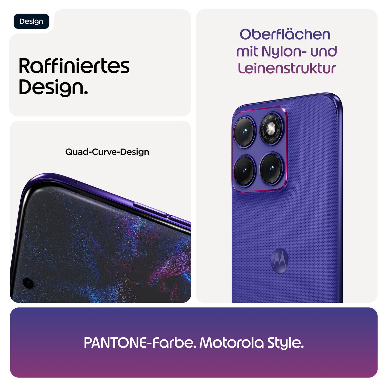 Edge 70 Fusion 256 GB 5G Smartphone 17,2 cm (6.78") 2,5 GHz Android 50 MP Dual Kamera Dual Sim WiFi 6E (PANTONE Orient Blue) 