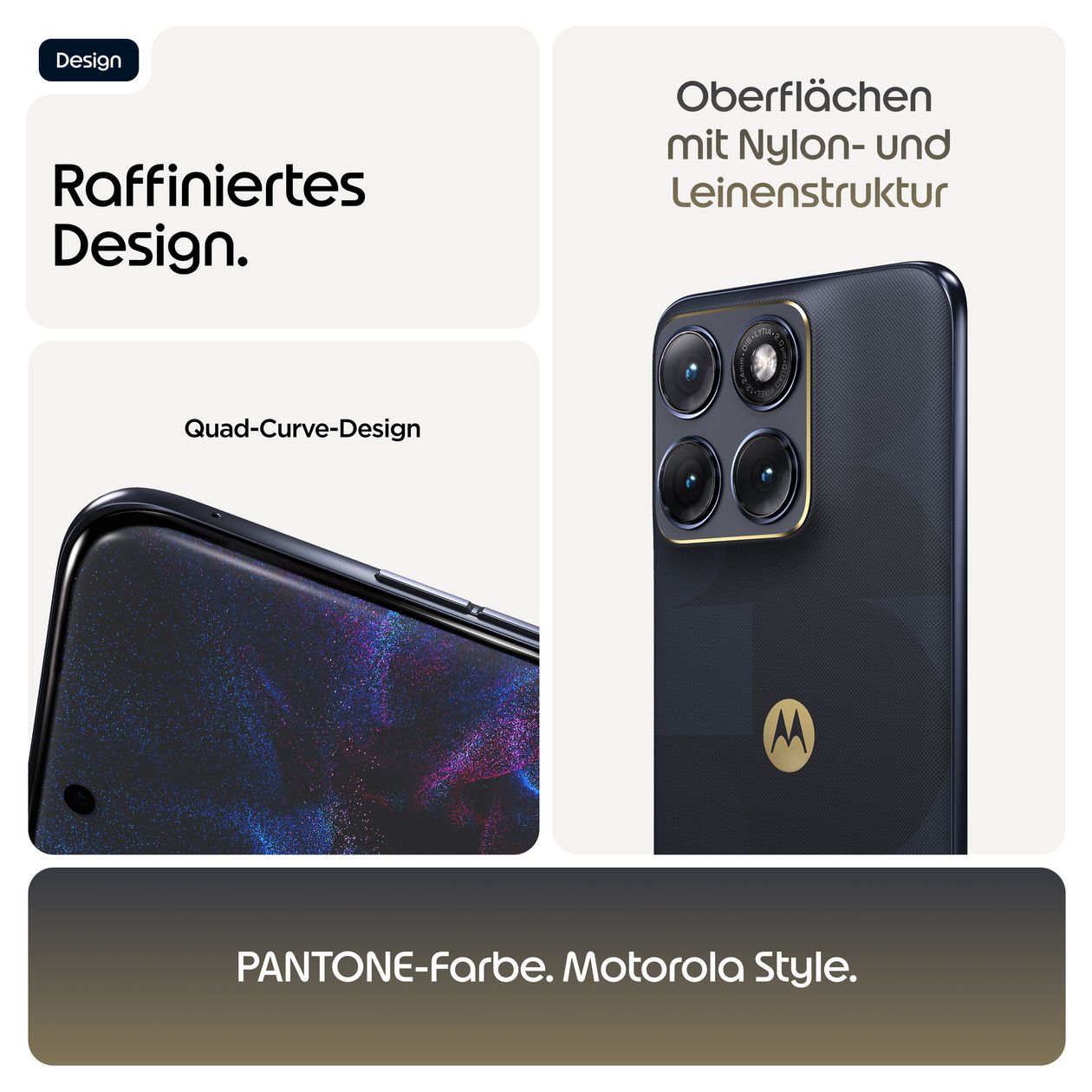 Edge 70 Fusion FIFA Edition 256 GB 5G Smartphone 17,2 cm (6.78") Android 50 MP Dual Kamera Dual Sim WiFi 6E (PANTONE Silhouette) 