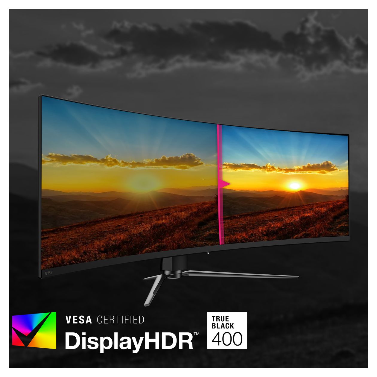 MPG 491CQPDE QD-OLED Quad HD Monitor 124,5 cm (49 Zoll) 32:9 0,03 ms 250 cd/m²  (Schwarz) 