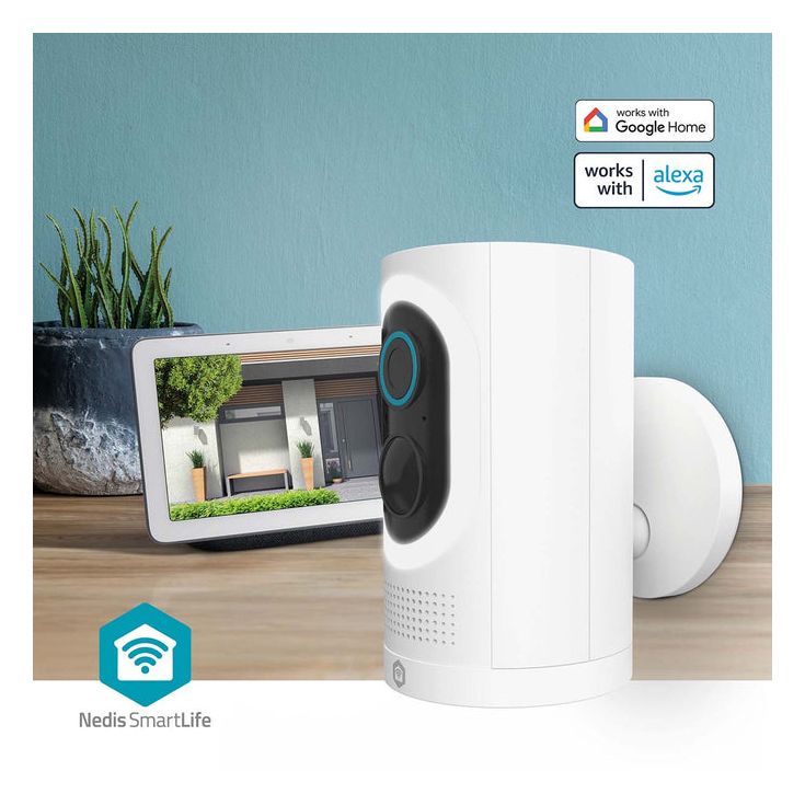 SmartLife WIFICBO33WT 2304 x 1296 Pixel IP-Sicherheitskamera IP65 Innen & Außen Nachtsicht  (Weiß) 