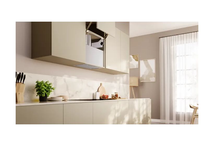 N70 D54NAC1N0 Abluft/Umluft Dunstabzugshaube/Esse Unterbau 52 cm (Silber) 