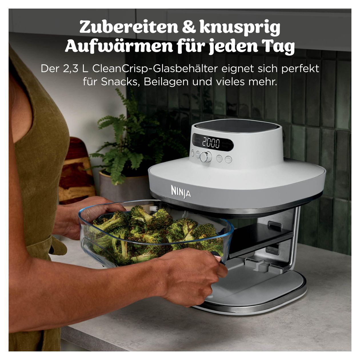 AS090EUWH Crispi Pro 5-in-1 Heißluftfritteuse 5,7 l 2000 W  (Weiß) 