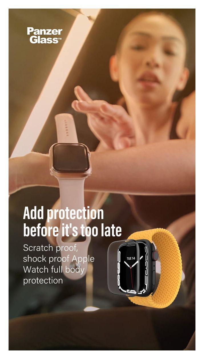 3641 Full Body Klare Bildschirmschutzfolie gehärtetes Glas für  Apple Apple - Watch Series 4 44mm, Apple - Watch Series 5 44mm, Apple - Watch Series 6 44mm, Apple - Watch SE 44mm Kratzresistent, Schockresistent, Antibakteriell 