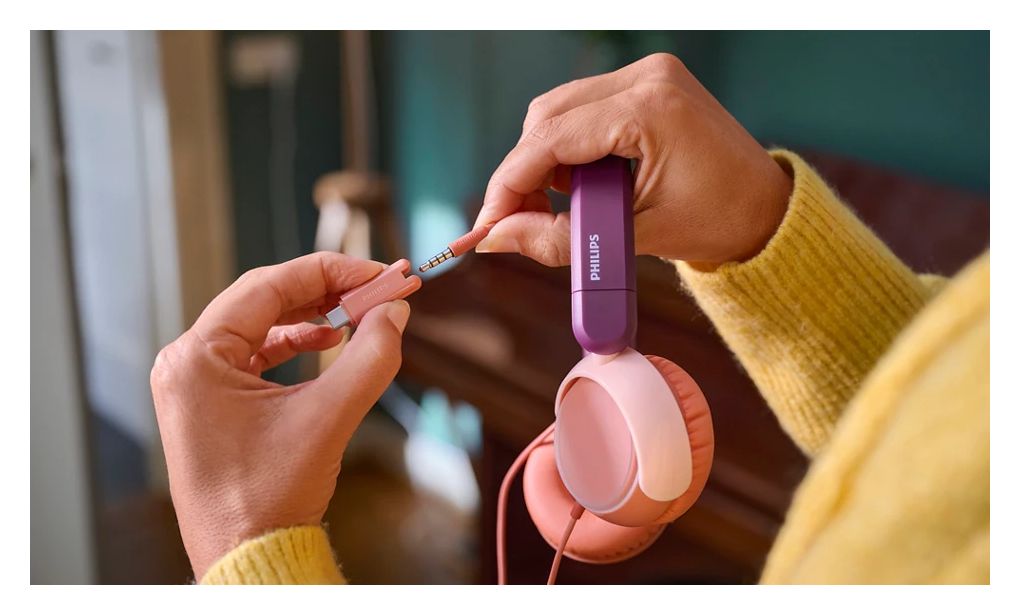 TAK2000MP/00 Ohraufliegender Kopfhörer Kabelgebunden USB Typ-C (Orange, Violett, Rose) 