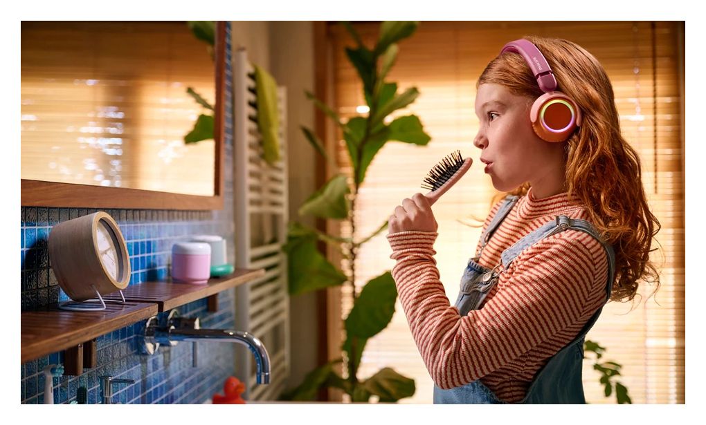 TAK4200MP/00 Ohraufliegender Bluetooth Kopfhörer kabellos 45 h Laufzeit (Orange, Violett, Rose) 