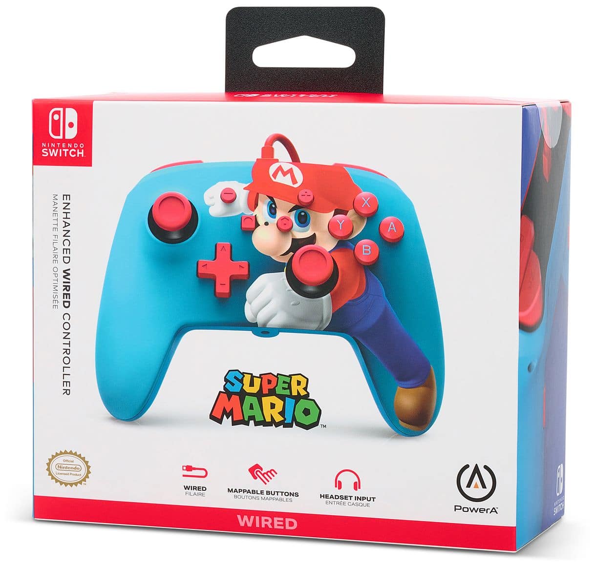 Enhanced Wired Controller For Nintendo Switch Mario Punch Analog / Digital Gamepad Nintendo Switch Kabelgebunden (Mehrfarbig) 
