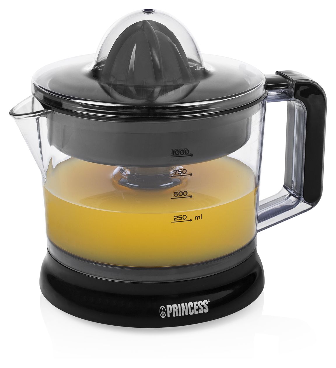 201004 Classic Zitruspresse 25 W (Schwarz, Transparent) 