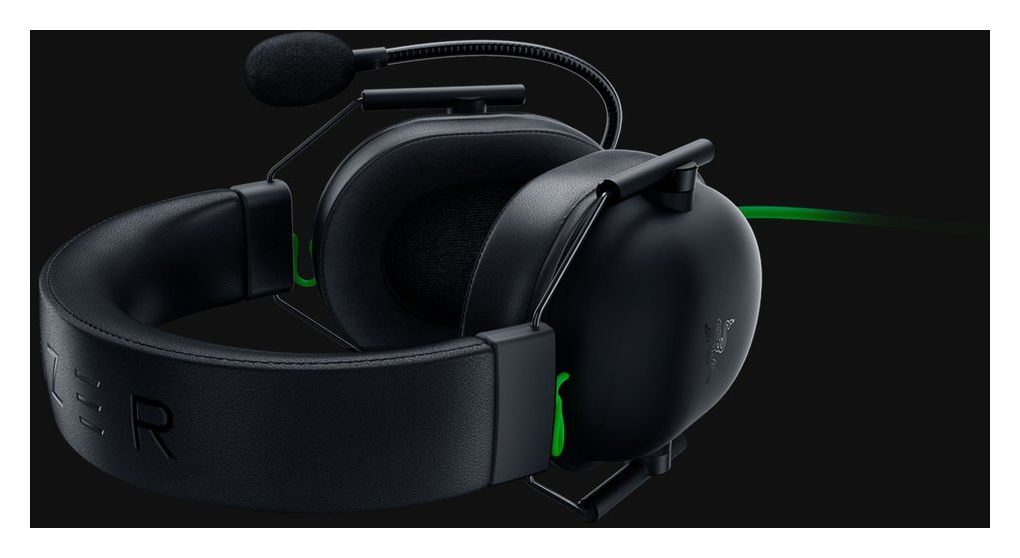 Blackshark V2 X Over Ear Kopfhörer Kabelgebunden  (Schwarz, Grün) 